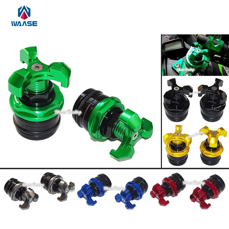 waase Motorcycle Front Fork Top Cap Spring Preload Adjusters For KAWASAKI Ninja 250R 2008 2009 2010 2011 2012
waase Motorcycle Front Fork Top Cap Spring Preload Adjusters For KAWASAKI Ninja 250R 2008 2009 2010 2011 2012