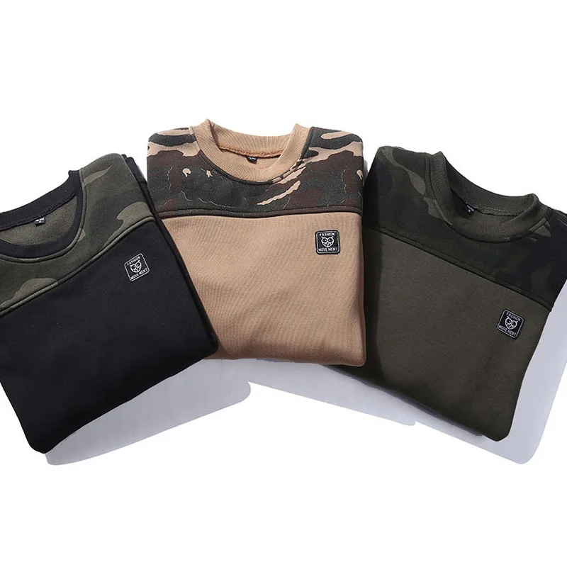 Camouflage loose fit hoodies men thick warm fleece lining sweatshirts casual outerwear new arrival 2019 autumn winter
Camouflage loose fit hoodies men thick warm fleece lining sweatshirts casual outerwear new arrival 2019 autumn winter