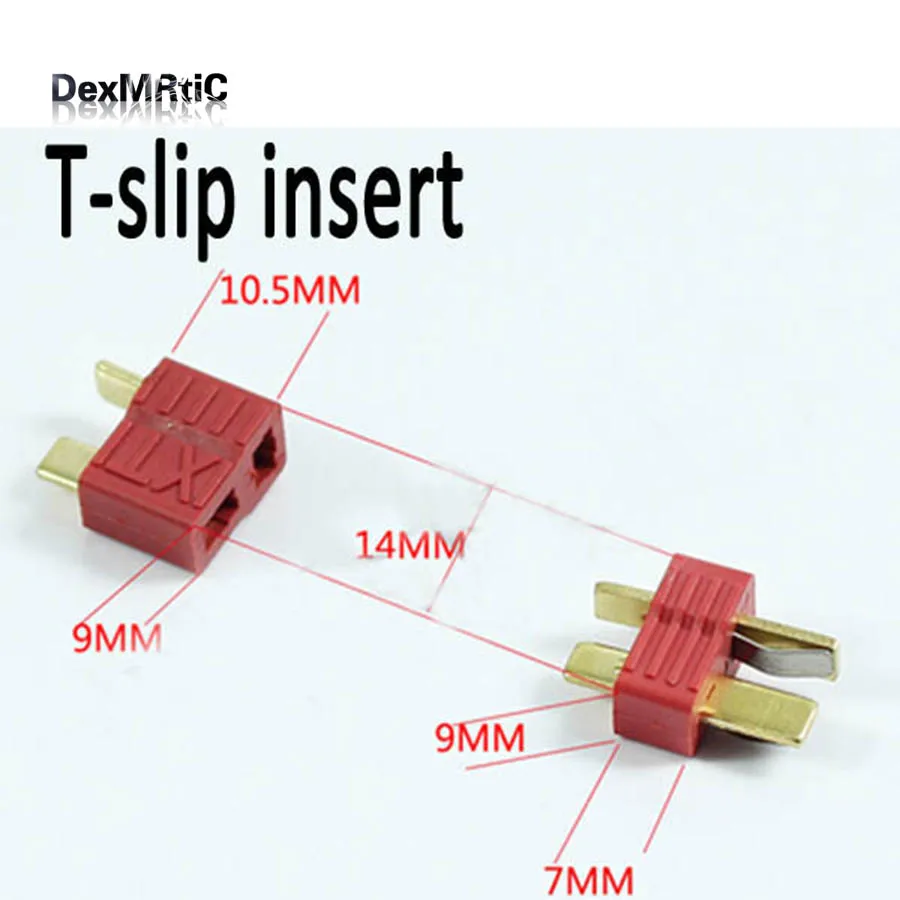 New 10 Pairs Non-slip T Plug Male and Female Connectors for RC Lipo Battery ESC wholesale
New 10 Pairs Non-slip T Plug Male and Female Connectors for RC Lipo Battery ESC wholesale