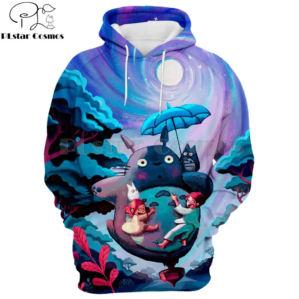 Brand costume Japanese Anime Totoro Men hoodies Studio Ghibli Miyazaki Hayao 3D Printed Anime Spirit Away Hooded Sweatshirt
Brand costume Japanese Anime Totoro Men hoodies Studio Ghibli Miyazaki Hayao 3D Printed Anime Spirit Away Hooded Sweatshirt