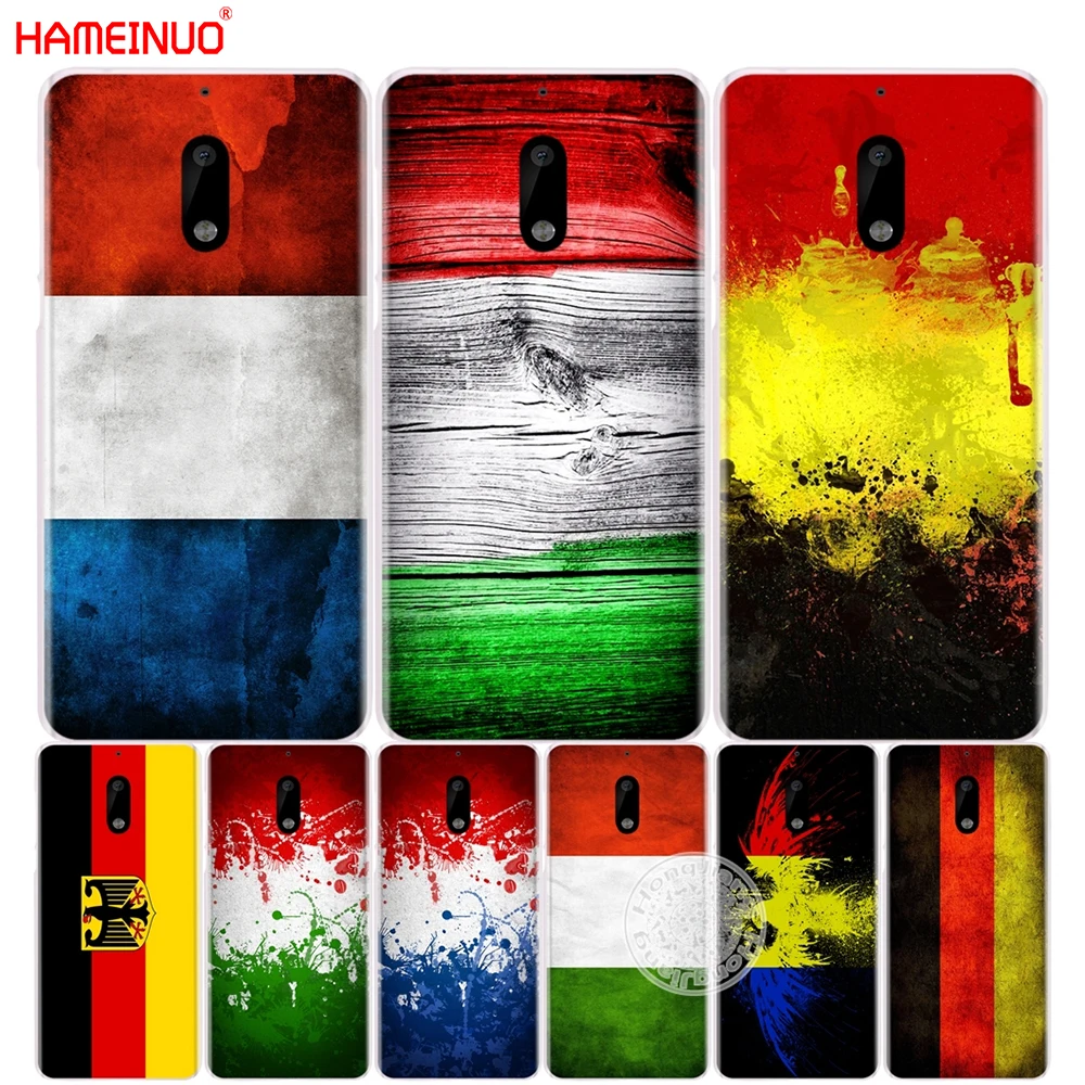 HAMEINUO Германия Италия Франция Румыния Флаг чехол для телефона Nokia 9 8 7 6 5 3 Lumia 630 640