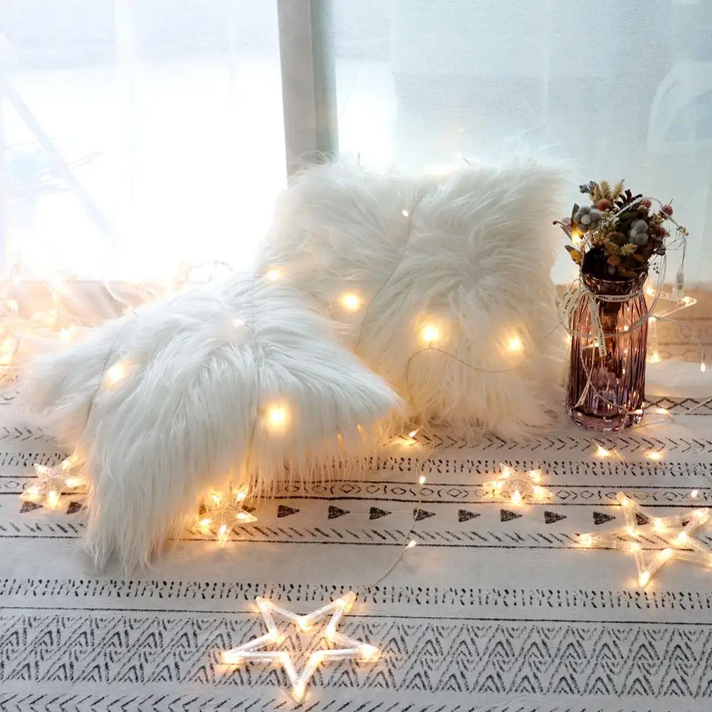 OurWarm Christmas Decorative Faux Fur Table Runner Soft Shaggy Throw White Faux Fur Throw Pillow Covers Christmas Home Decor
OurWarm Christmas Decorative Faux Fur Table Runner Soft Shaggy Throw White Faux Fur Throw Pillow Covers Christmas Home Decor