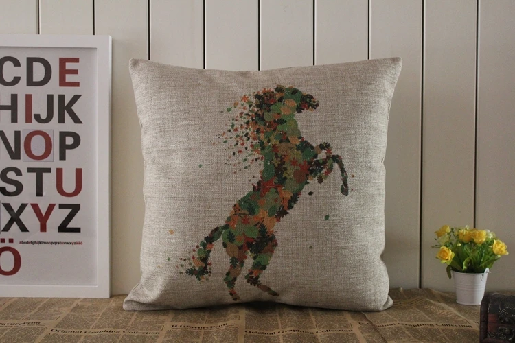 Horse pillow cover, European court style watercolor animal cartoon horse throw pillow case pillowcase wholesale
Horse pillow cover, European court style watercolor animal cartoon horse throw pillow case pillowcase wholesale