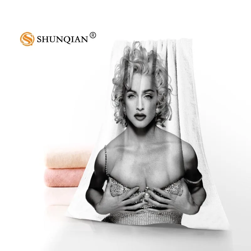 

Custom Madonna 35x75cm 70x140cm Towels Facecloth Bath Towel Microfiber Washcloth Quick drying Sports Towel