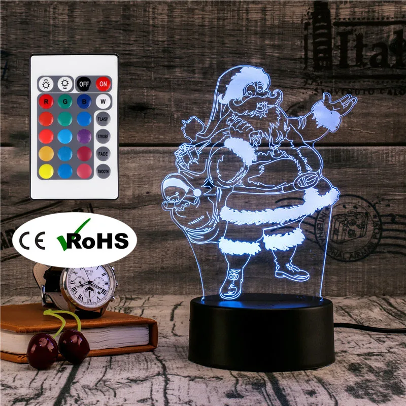 3D Led Novety Lighting Creative Gift Night Light Table Lamp Santa Claus Light Led Home Corridor Hotel Party Atmosphere Lights
3D Led Novety Lighting Creative Gift Night Light Table Lamp Santa Claus Light Led Home Corridor Hotel Party Atmosphere Lights