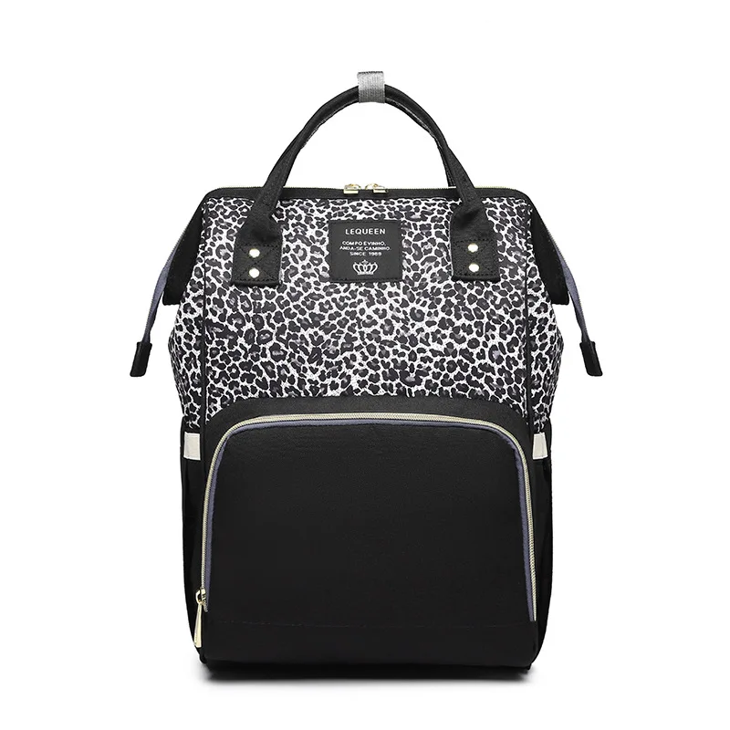 Leopard Backpack Wholesale Blanks Large Capacity Diaper Backpack Gray Coffee Mummy Baby Care Nappy Bag DOM1061276
Leopard Backpack Wholesale Blanks Large Capacity Diaper Backpack Gray Coffee Mummy Baby Care Nappy Bag DOM1061276