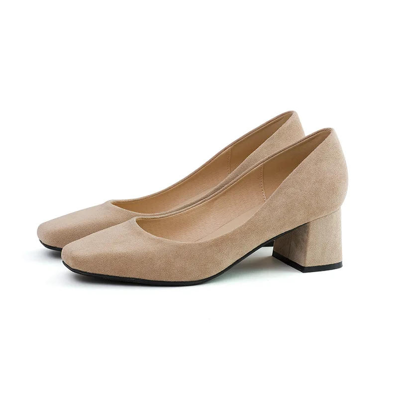 women shoes Thick with Single shoes mid heel The New Square head Shallow mouth Simple High heels women pumps
women shoes Thick with Single shoes mid heel The New Square head Shallow mouth Simple High heels women pumps