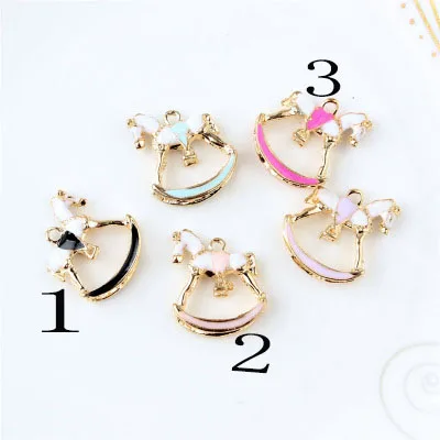 5PCS Oil Drop Charms Fashion Horse Gold Color Metal Enamel Floating Pendant Carousel Metal Charms For DIY Bracelet Necklace
5PCS Oil Drop Charms Fashion Horse Gold Color Metal Enamel Floating Pendant Carousel Metal Charms For DIY Bracelet Necklace