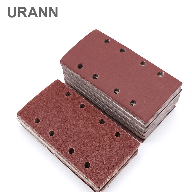 10pcs 185x95mm 8 hole Square flocking sandpaper self-adhesive sandpaper Porous back velvet disc Grit 40/60/80/120/150/180~800
10pcs 185x95mm 8 hole Square flocking sandpaper self-adhesive sandpaper Porous back velvet disc Grit 40/60/80/120/150/180~800