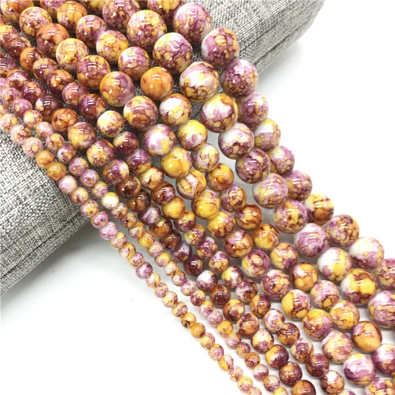 Wholesale 4/ 6/ 8/10mm Glass Beads Round Loose Spaced Beads For Jewelry Making DIY Bracelet Earrings Charms Necklace #14
Wholesale 4/ 6/ 8/10mm Glass Beads Round Loose Spaced Beads For Jewelry Making DIY Bracelet Earrings Charms Necklace #14