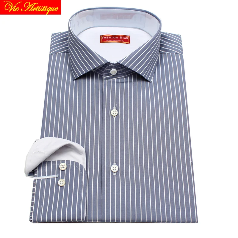 men's long sleeve white grey pin striped dress shirts male tailored 6789 XL business office cotton slim fit 2018 spring summe
men's long sleeve white grey pin striped dress shirts male tailored 6789 XL business office cotton slim fit 2018 spring summe