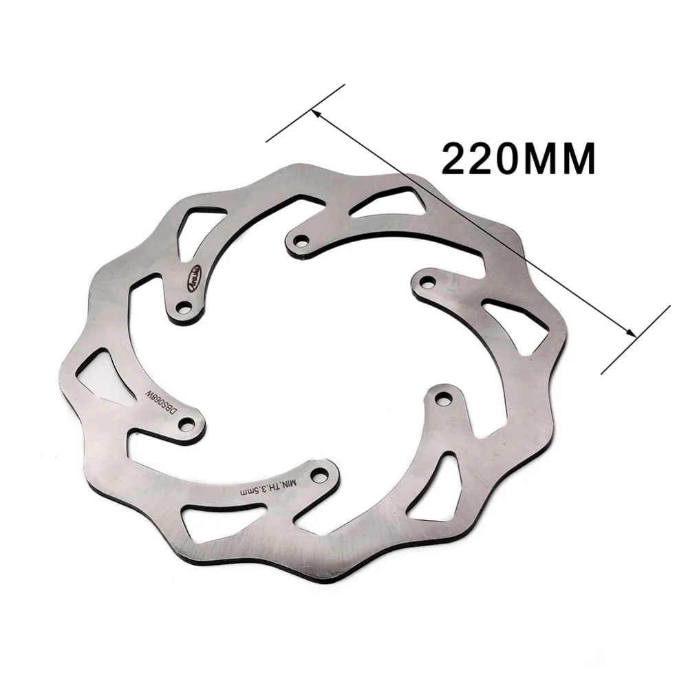 Triclick 220mm Motorcycle Rear Brake Disc Rotor Wavy Brake Disks Steel Motorbike Car-styling Brake Disk EXC SX SXF 03-12
Triclick 220mm Motorcycle Rear Brake Disc Rotor Wavy Brake Disks Steel Motorbike Car-styling Brake Disk EXC SX SXF 03-12
