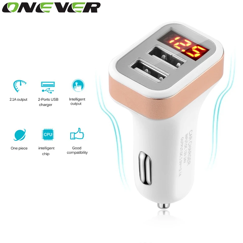 Автомобильное зарядное устройство с двумя usb-портами, 5 в 2,1 А, со светодиодным дисплеем напряжения 12-24, адаптер для IPhone, Samsung, Xiaomi, Lg V
Автомобильное зарядное устройство с двумя usb-портами, 5 в 2,1 А, со светодиодным дисплеем напряжения 12-24, адаптер для IPhone, Samsung, Xiaomi, Lg V