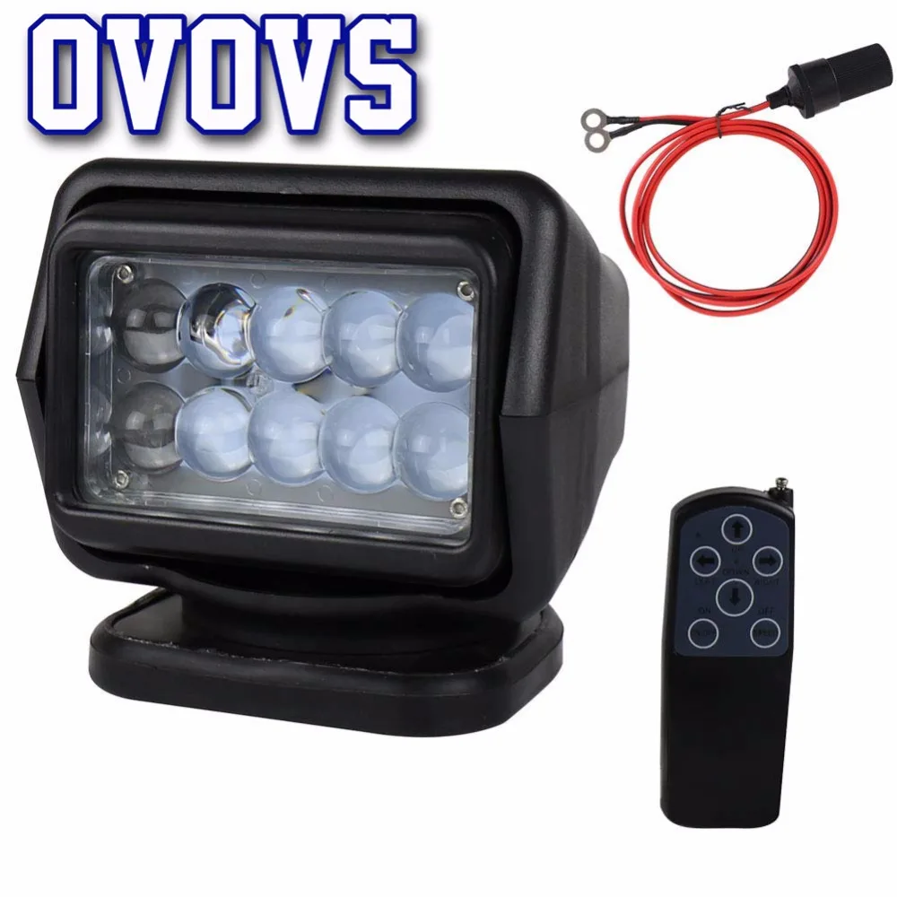360 Degree 50W Led Work Searchlight Remote Control with Extension Cord Connect Wire 1.5 meter 12V 24V Rotating Lamp for 4x4
360 Degree 50W Led Work Searchlight Remote Control with Extension Cord Connect Wire 1.5 meter 12V 24V Rotating Lamp for 4x4