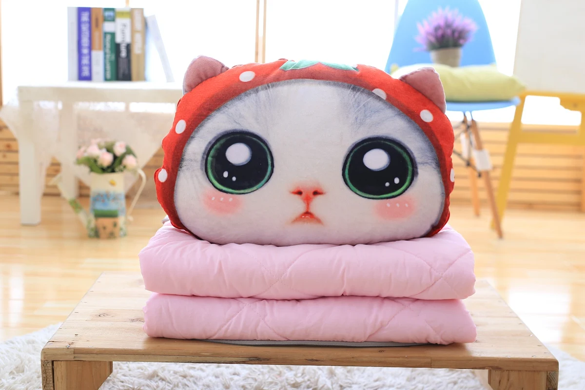 Cartoon plush toy small fox air conditioning by summer office car two pillow double-sided printing quilt
Cartoon plush toy small fox air conditioning by summer office car two pillow double-sided printing quilt