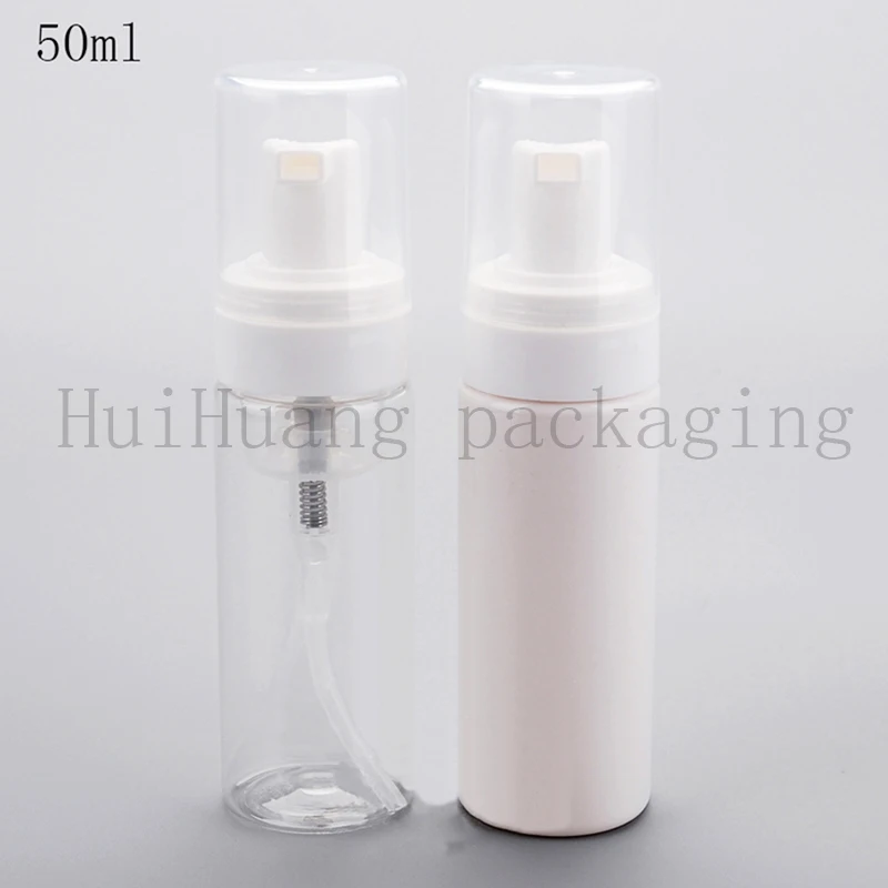 40pcs 50ml cosmetic facial Cleanser wash cream Plastic pet white clear liquid soap Foam bottle with white foamer pump
40pcs 50ml cosmetic facial Cleanser wash cream Plastic pet white clear liquid soap Foam bottle with white foamer pump