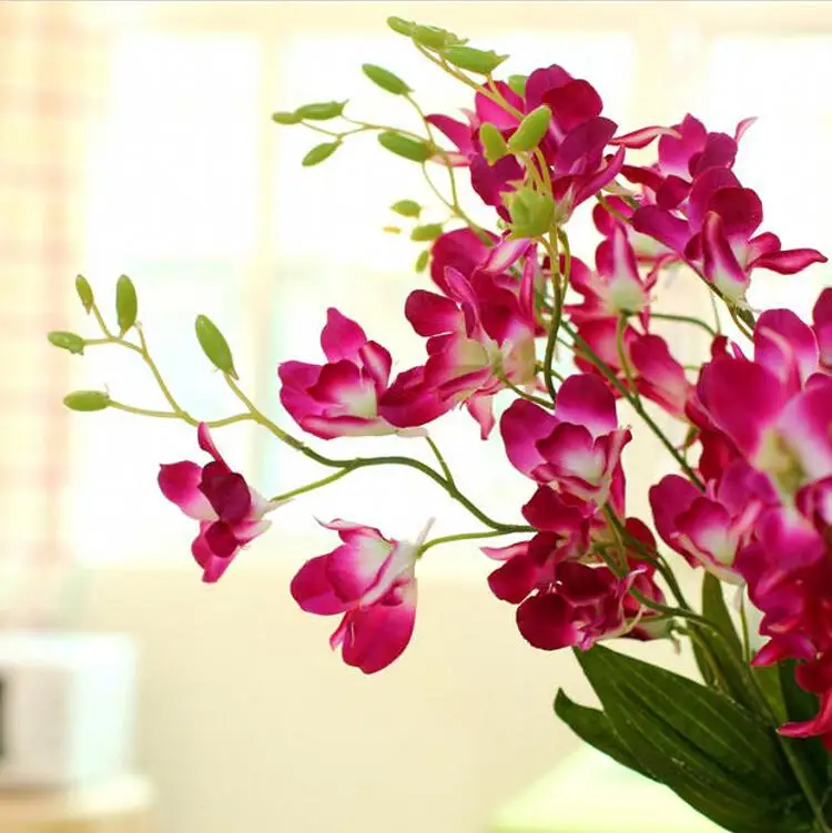 Elegant White Artificial Silk Flower Small Orchids Living Room Ornament Flowers For Wedding Bouquet 4 Colors Available
Elegant White Artificial Silk Flower Small Orchids Living Room Ornament Flowers For Wedding Bouquet 4 Colors Available