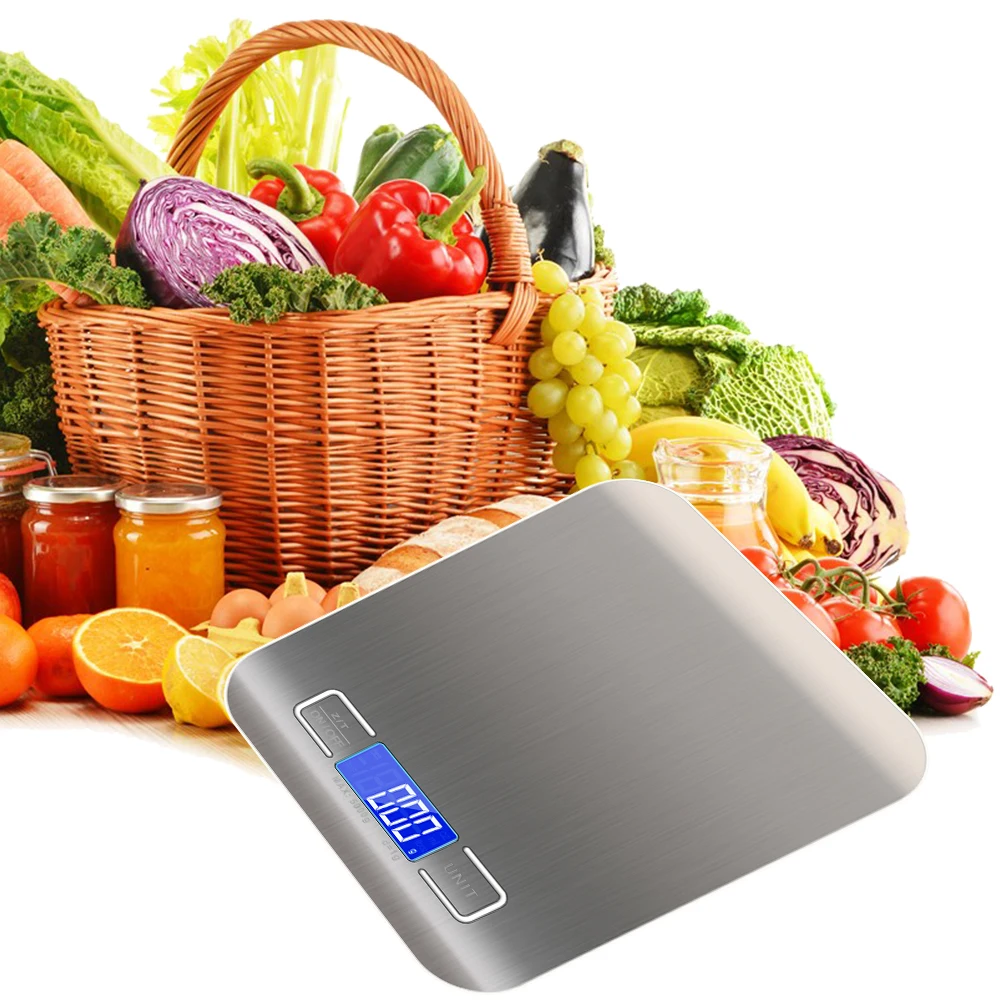 Цифровые кухонные весы с ЖК-дисплеем 11 фунтов/5 кг инструмент для