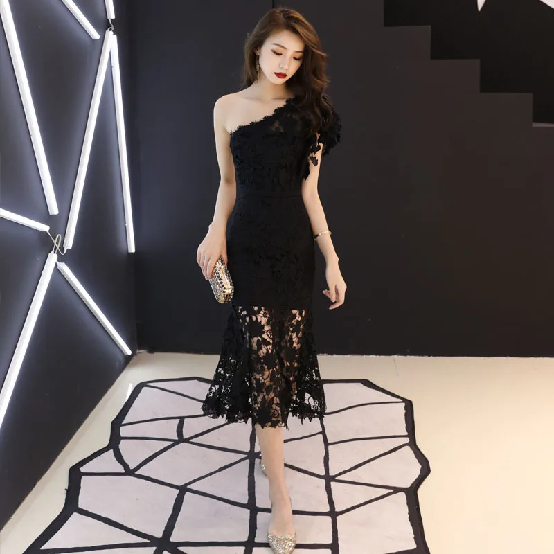 Popodion Evening Dress Lace Mermaid Evening Dresses Long Black Formal Dress Women Elegant ROM80150
Popodion Evening Dress Lace Mermaid Evening Dresses Long Black Formal Dress Women Elegant ROM80150