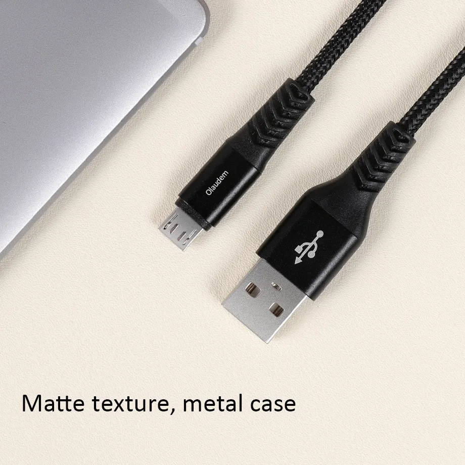 Olaudem Micro USB кабель Быстрая зарядка 5 в 2A Кабель Micro-USB зарядный для samsung Xiaomi кабели