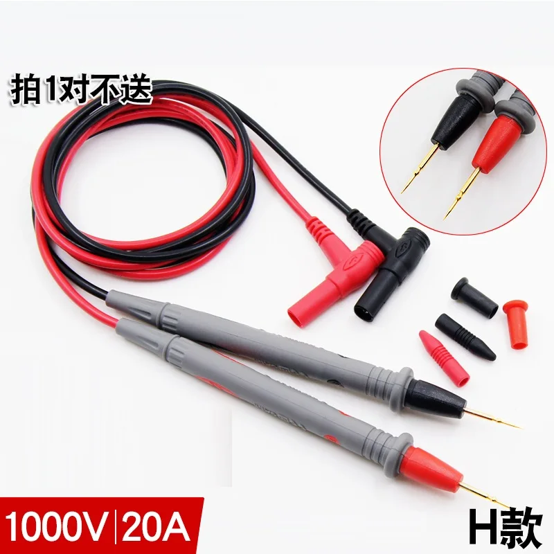 1 pair Needle Tip Probe Test Leads Pin Hot Universal Digital Multimeter Multi Meter Tester Lead Probe Wire Pen Cable 1000V 20A
1 pair Needle Tip Probe Test Leads Pin Hot Universal Digital Multimeter Multi Meter Tester Lead Probe Wire Pen Cable 1000V 20A