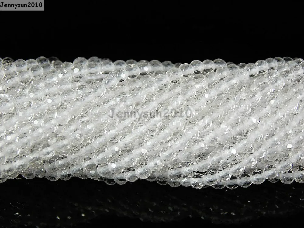 Natural Clear Crystal Gems Stones 3mm Faceted Round Spacer Seed Beads 15.5'' Strand for Jewelry Making Crafts 5 Strands/Pack
Natural Clear Crystal Gems Stones 3mm Faceted Round Spacer Seed Beads 15.5'' Strand for Jewelry Making Crafts 5 Strands/Pack