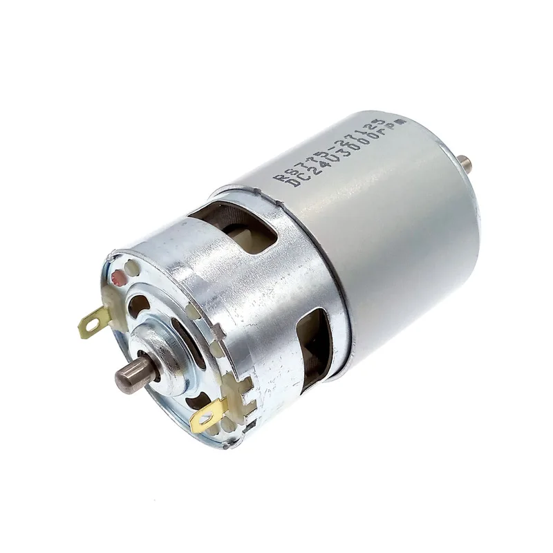 DC 12V двигатель 775 24V двойной шарикоподшипник 3000rpm4500rpm6000rpm8500rpm10000rpm RS775 большой