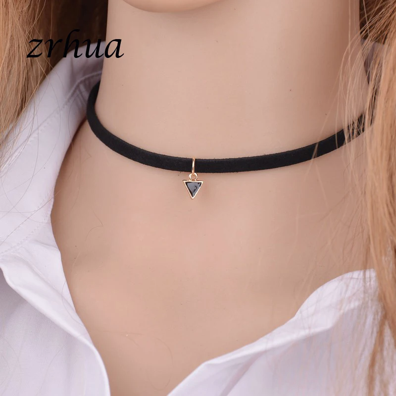 ZRHUA Gothic Punk Triangle Choker Necklace Black Velvet Steampunk Tattoo Necklaces Torques Jewellery Clavicle Colar Bijoux
ZRHUA Gothic Punk Triangle Choker Necklace Black Velvet Steampunk Tattoo Necklaces Torques Jewellery Clavicle Colar Bijoux