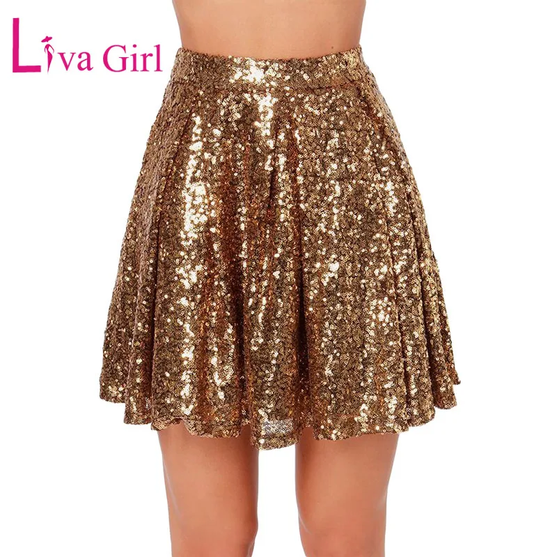 LIVA GIRL Sexy Gold Sequin Mini Skirt Women 2019 Summer Chic Patchwork Night Club Wear Pleated Skirts Female Party Jupe Femme XL
LIVA GIRL Sexy Gold Sequin Mini Skirt Women 2019 Summer Chic Patchwork Night Club Wear Pleated Skirts Female Party Jupe Femme XL