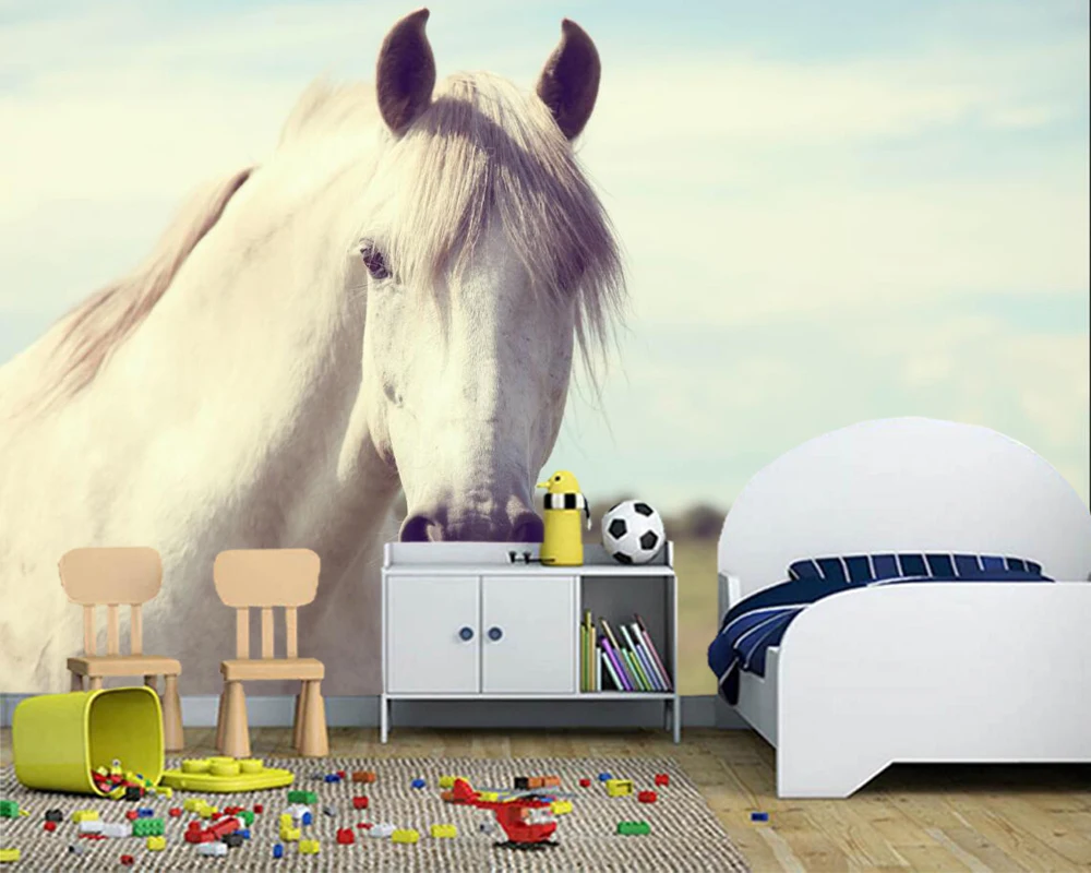 Papel de pared Horses Head White Animals photo wallpaper,living room sofa TV wall bedroom restaurant bar 3d wallpaper mural
Papel de pared Horses Head White Animals photo wallpaper,living room sofa TV wall bedroom restaurant bar 3d wallpaper mural