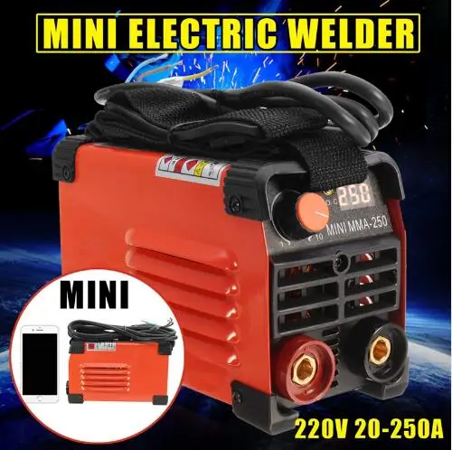 MMA Handheld Mini Electric Welder 220V 20-250A Inverter ARC Welding Machine Tool
MMA Handheld Mini Electric Welder 220V 20-250A Inverter ARC Welding Machine Tool