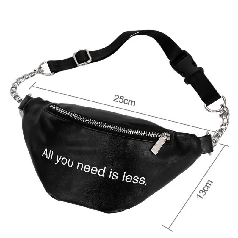 Female PU Leather Letters Fanny Pack Waist Bags Women Chain Pouch Phone Shoulder Crossbody Belt waist bag women funny pack
Female PU Leather Letters Fanny Pack Waist Bags Women Chain Pouch Phone Shoulder Crossbody Belt waist bag women funny pack