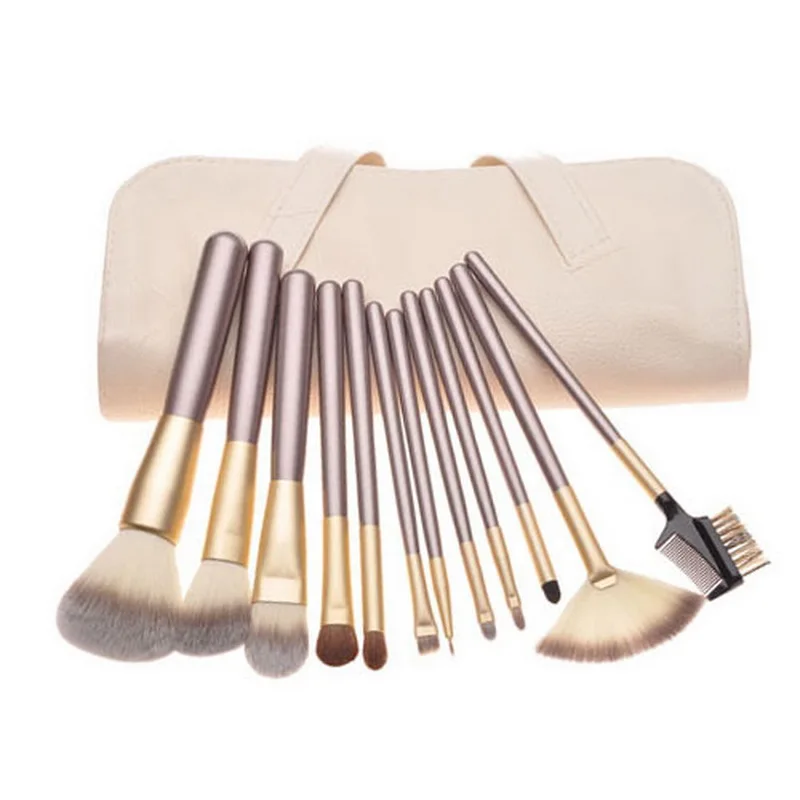 12Pcs High-quality horsehair rose gold with wooden handle makeup brush set Professional Foundation Powder Brush Kit
12Pcs High-quality horsehair rose gold with wooden handle makeup brush set Professional Foundation Powder Brush Kit