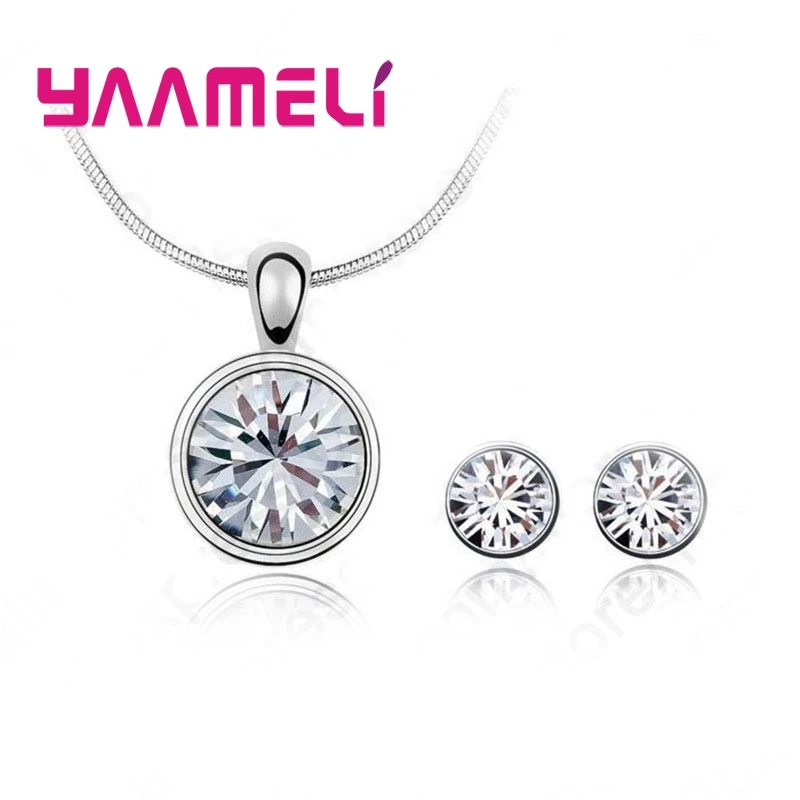 Best selling 925 Serling Silver Cubic Zirconia Necklace Pendant Earrings Fine Jewelry Sets Free Shipping
Best selling 925 Serling Silver Cubic Zirconia Necklace Pendant Earrings Fine Jewelry Sets Free Shipping