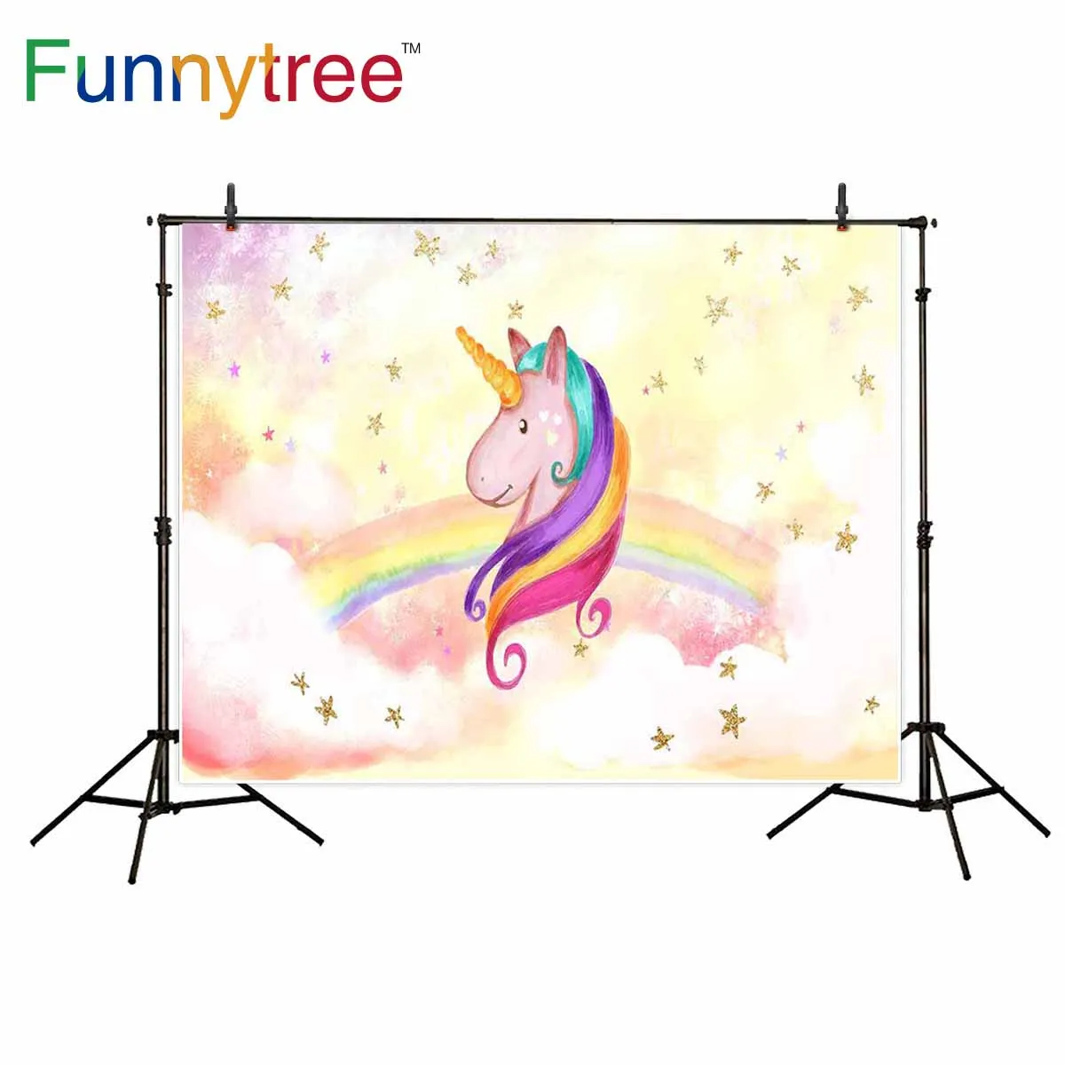 Funnytree backdrops for photography studio unicorn sky rainbow birthday cloud colorful kids stars background photobooth
Funnytree backdrops for photography studio unicorn sky rainbow birthday cloud colorful kids stars background photobooth