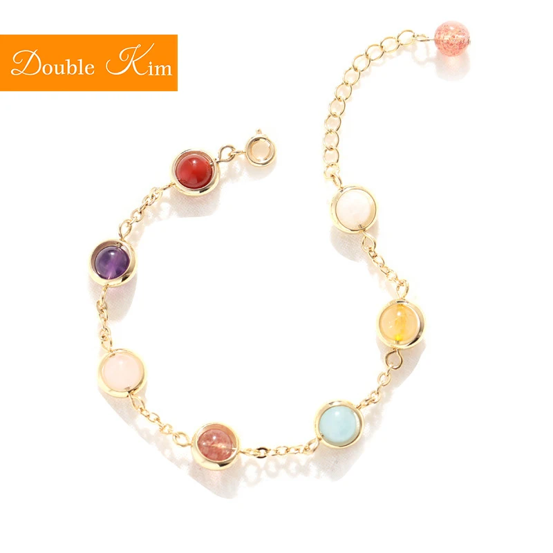 The Rainbow Sugar Bracelet Titanium Stainless Steel Material Inlaid Natural Jewel Gold Color Trendy Bracelets Women Jewelry
The Rainbow Sugar Bracelet Titanium Stainless Steel Material Inlaid Natural Jewel Gold Color Trendy Bracelets Women Jewelry
