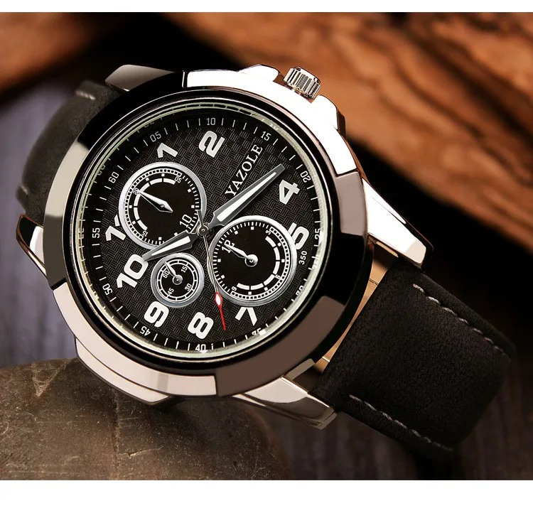 New YAZOLE Fashion Top Brand Luminous Sport Watch Waterproof Military Watch Men Leather Strap Watch Clock Hour saat montre homme
New YAZOLE Fashion Top Brand Luminous Sport Watch Waterproof Military Watch Men Leather Strap Watch Clock Hour saat montre homme