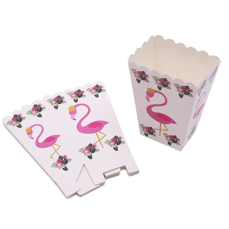 6 pcs/lot Flamingos Cartoon Popcorn Boxes Birthday Party Wedding Baby Shower Party Decorations Kids Candy Box Event supplies
6 pcs/lot Flamingos Cartoon Popcorn Boxes Birthday Party Wedding Baby Shower Party Decorations Kids Candy Box Event supplies