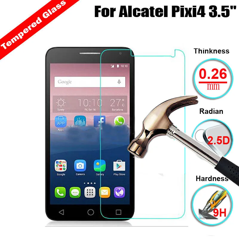0 3 мм 2.5D Закаленное стекло для Alcatel Pixi 4 5 дюйма/4 дюйма/5 дюйма/6 дюйма/Pop4 Plus