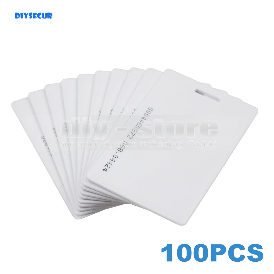 DIYSECUR 100 шт. Толстая Бесконтактная карта 125 кГц RFID EM/ID карта для контроллера доступа клавиатура считыватель времени использования часов
DIYSECUR 100 шт. Толстая Бесконтактная карта 125 кГц RFID EM/ID карта для контроллера доступа клавиатура считыватель времени использования часов