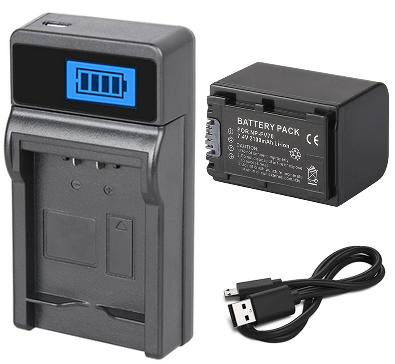 Аккумуляторная батарея + зарядное устройство LCD USB для Sony NP-FV30, NP-FV50, NP-FV50A, NP-FV70, NP-FV70A, NP-FV100, NP-FV100A InfoLithium V Series
Аккумуляторная батарея + зарядное устройство LCD USB для Sony NP-FV30, NP-FV50, NP-FV50A, NP-FV70, NP-FV70A, NP-FV100, NP-FV100A InfoLithium V Series