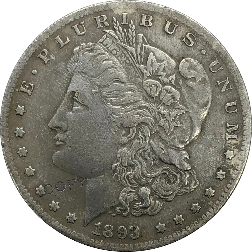 O 1893 United States Morgan 1 One Dollar Cupronickel Plated Silver Collectibles Copy Coin
O 1893 United States Morgan 1 One Dollar Cupronickel Plated Silver Collectibles Copy Coin
