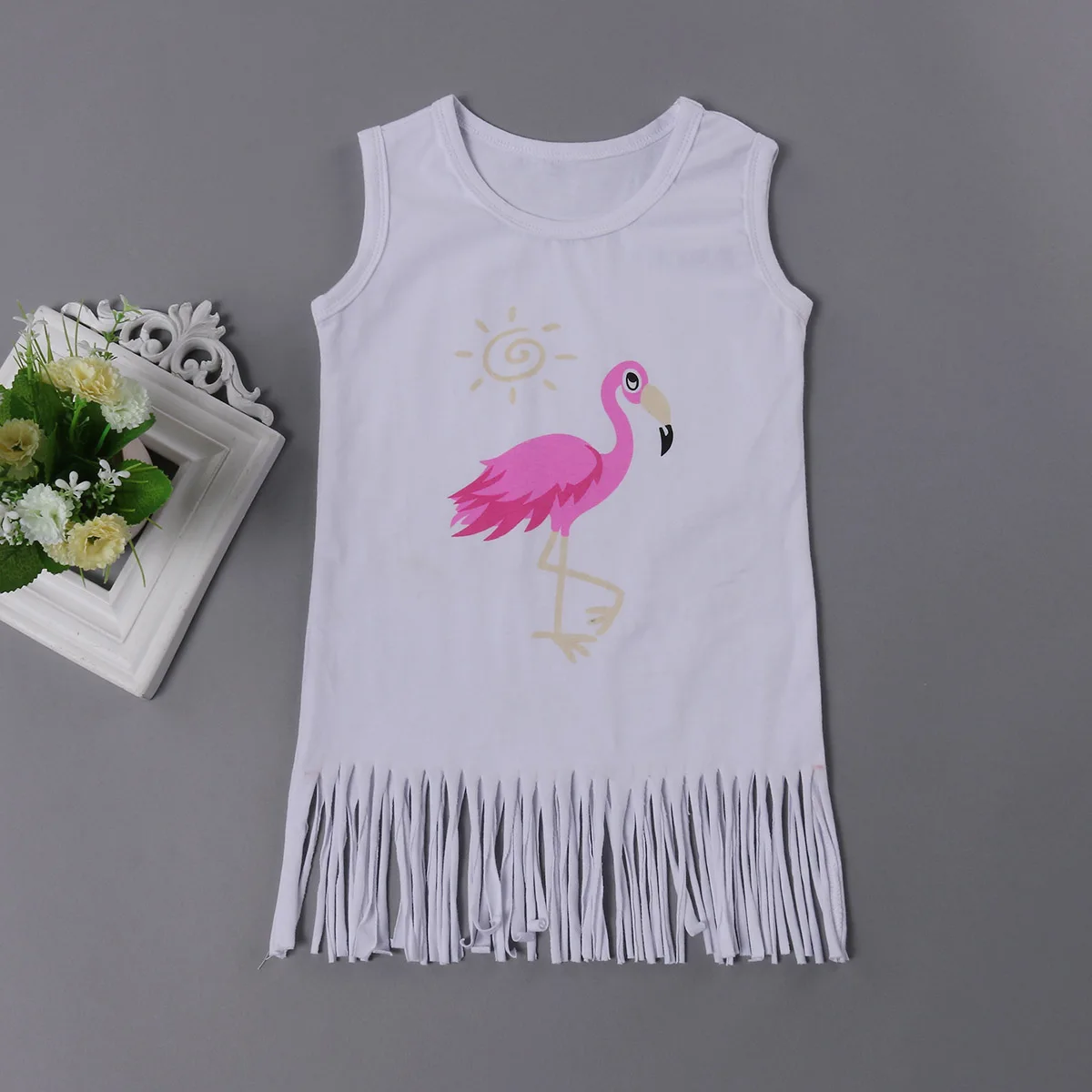 New Girl Dress Infant Baby Kid Girl Flamingo Fringe Tassel Dresses Sleeveless Sundress Summer Casual Clothes
New Girl Dress Infant Baby Kid Girl Flamingo Fringe Tassel Dresses Sleeveless Sundress Summer Casual Clothes
