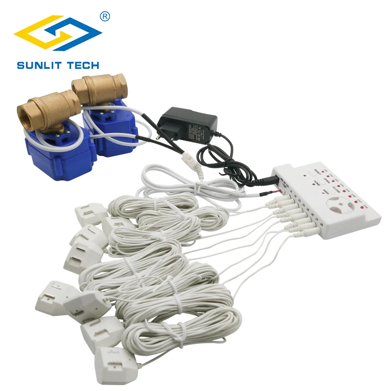 Russia Smart Home Security Protection Water Leak Detection Alarm with 6 meters Sensor Cable and Double DN20 Auto Shut off Valve
Russia Smart Home Security Protection Water Leak Detection Alarm with 6 meters Sensor Cable and Double DN20 Auto Shut off Valve