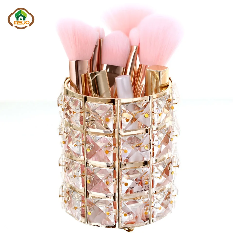 Msjo Makeup Organizer European Crystal Design Cosmetic Brush Makeup Holder Pencil Bucket Pen Storage Rack Container Storage Box
Msjo Makeup Organizer European Crystal Design Cosmetic Brush Makeup Holder Pencil Bucket Pen Storage Rack Container Storage Box