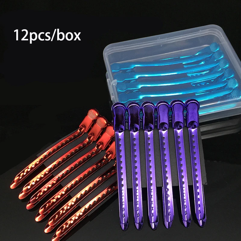 12pcs Hair styling duck-billed clip hand push ripple clip perm-dyed hairstyle partition clip stainless steel positioning clip
12pcs Hair styling duck-billed clip hand push ripple clip perm-dyed hairstyle partition clip stainless steel positioning clip