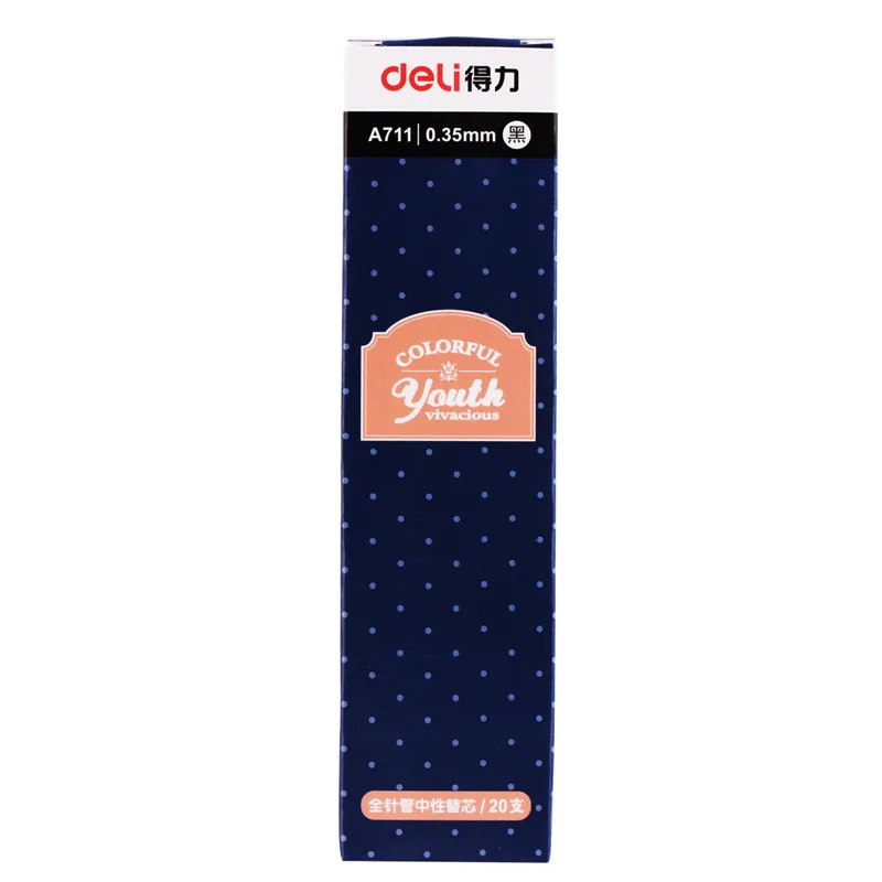 DL-A711 pen core, full syringe neutral pen core, writing smooth and clear student stationery
DL-A711 pen core, full syringe neutral pen core, writing smooth and clear student stationery