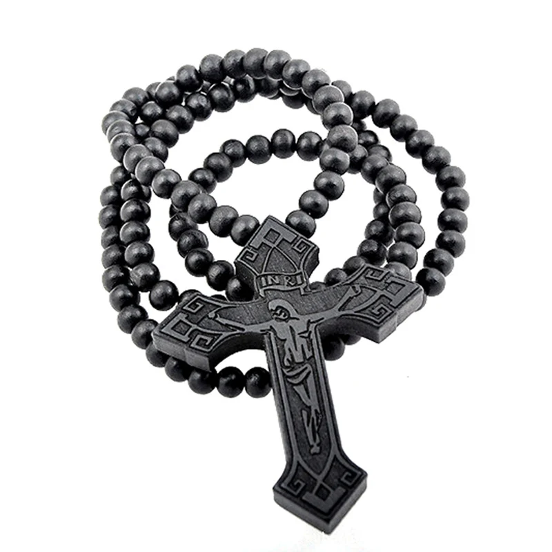 Original New Hip Hop Wood Cross Necklace Colares Femininos Vintage Long Beads Chain Jesus Pendant Necklace Women Jewelry Gift
Original New Hip Hop Wood Cross Necklace Colares Femininos Vintage Long Beads Chain Jesus Pendant Necklace Women Jewelry Gift
