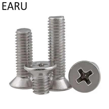 EARU 100PCS 304 Stainless Steel Standard Flat Countersunk Phillips Cross Head Screws Machine screws M1.4*3/4/5/6/8/10/12mm F
EARU 100PCS 304 Stainless Steel Standard Flat Countersunk Phillips Cross Head Screws Machine screws M1.4*3/4/5/6/8/10/12mm F
