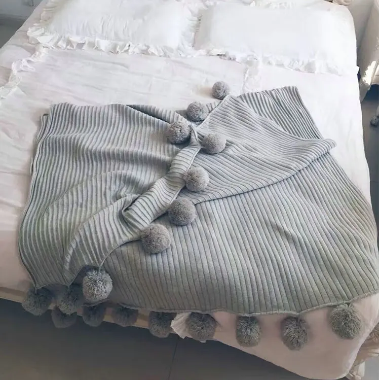 Nordic Line Balls Thread Blankets Cotton Knitted Blanket For Sofa Home Bed Car Plane Soft Adults Kids Blanket Decorative Covers
Nordic Line Balls Thread Blankets Cotton Knitted Blanket For Sofa Home Bed Car Plane Soft Adults Kids Blanket Decorative Covers
